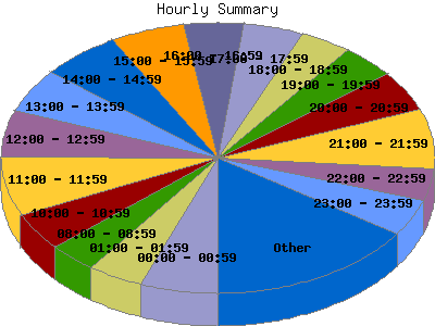 Hourly Summary: Percentage of the requests by Hour.